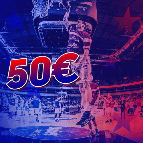FIBA KVALIFIKĀCIJA – 50 EUR LIKME BEZ RISKA!